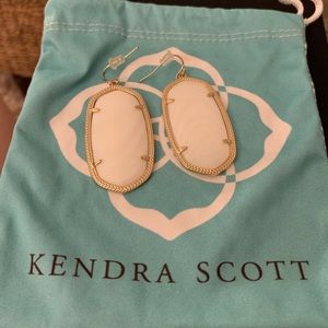 Kendra Scott white pearl Danielle earrings